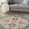 Homeroots 7 x 10 ft. Ivory & Light Blue Distressed Area Rug 385552 - alternate 3